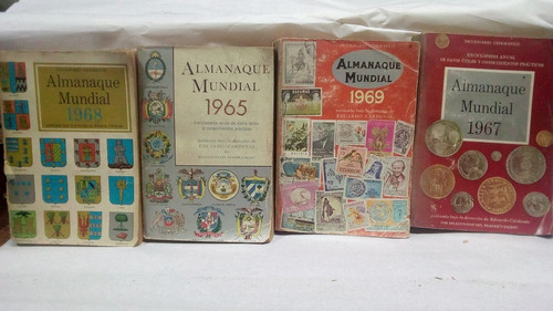 10 Libros Almanaque Mundial Años 1965-67-68-69-76-77-78-79