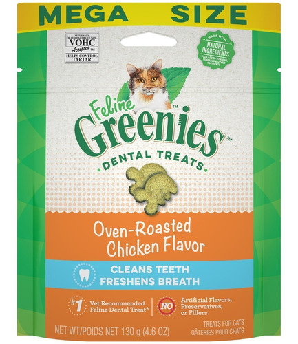 Premios Gatos Limpieza Dental Greenies Sabor Pollo 130grs