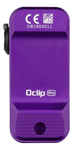 Olight Linterna Oclip Pro - 3 Focos - 500lumens + Luz Roja Blanco Purple
