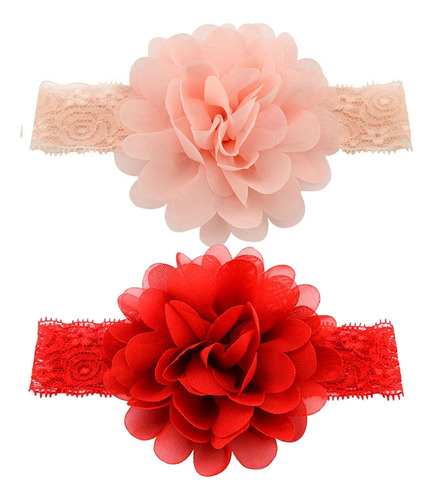 12 Unidades/11 Cm De Renda, Tiaras De Flores Fofas Para Bebê