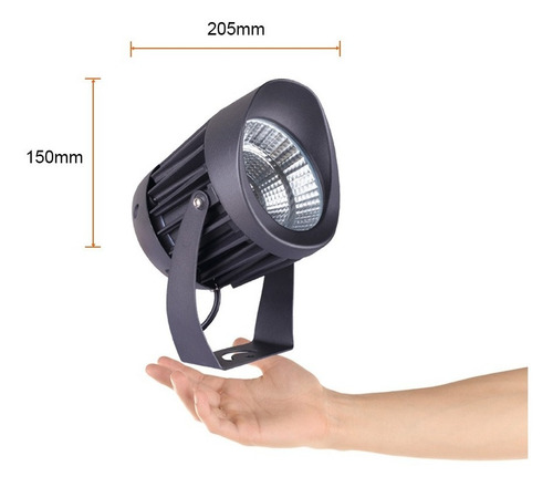 Lampara Sobreponer En Piso Exterior Negro 30w Luz Suave Cáli Pantalla Transparente