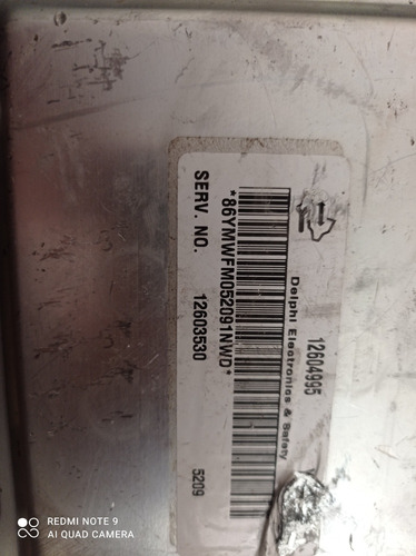 Ecu Computadora Motor Impala 5.3 12604995 2006 12603530 (Usado)