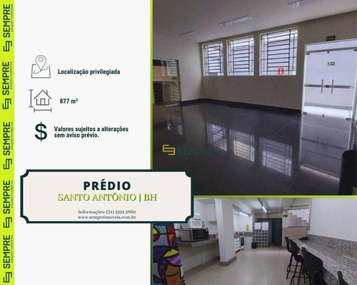 Imagem 1 de 6 de Prédio À Venda, 877 M² Santo Antônio - Belo Horizonte/mg - Pr0036