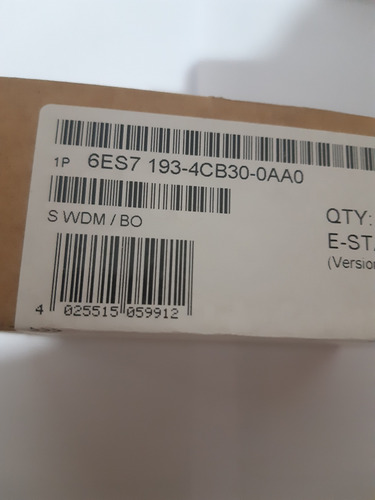 6es7193-4cb30-0aa0 Siemens Simatic Dp 5 Modulos Terminales (Usado)