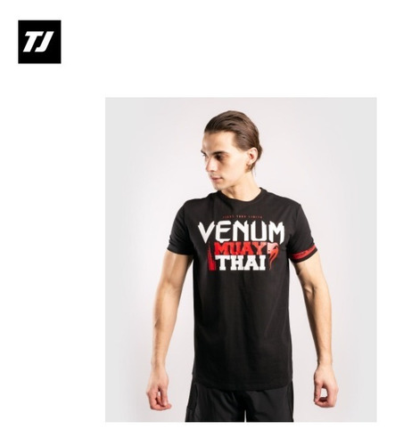 Polera Venum Vt Muay Thai Black Red