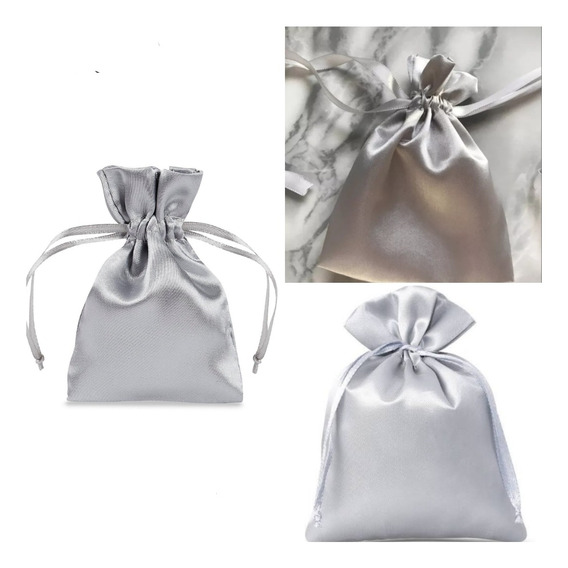 12 bolsas de tela con look de yute bolsita regalo tamaño 23x15 cm blanco bolsa para regalo 