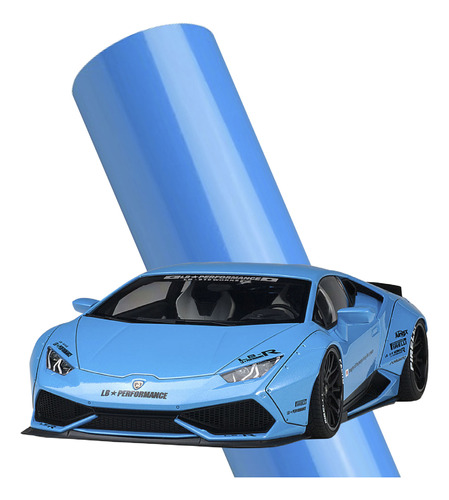 Vinil Wrap Azul Cielo Super Glossy Supreme Autoelite 1x1.52m