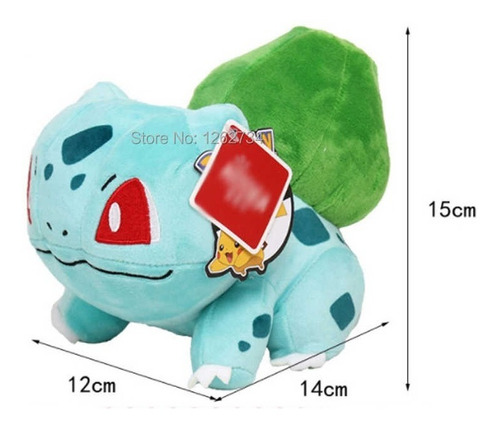 Peluche Pokémon Bulbasaur 15cm Nuevo Con Etiquetas