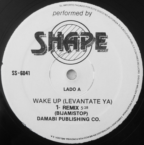 Shape Wake Up Remix Vol. 1 Disco