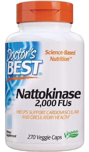 Natoquinasa 2000 Fus Doctor's Best 270 Capsulas