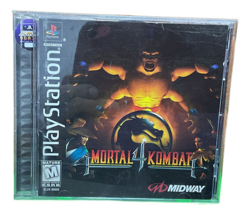 Mortal Kombat 4 Ps1 Original Buen Estado Complet *play Again (Usado)