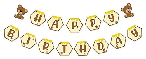 comprar Oso Feliz Cumpleaños Banner, Oso De Peluche Theme S9kgf