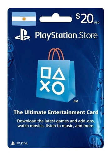 Imagen 3 de 8 de Tarjeta Psn Gift Card 20 Usd Dolares Argentina Ent Inmediata