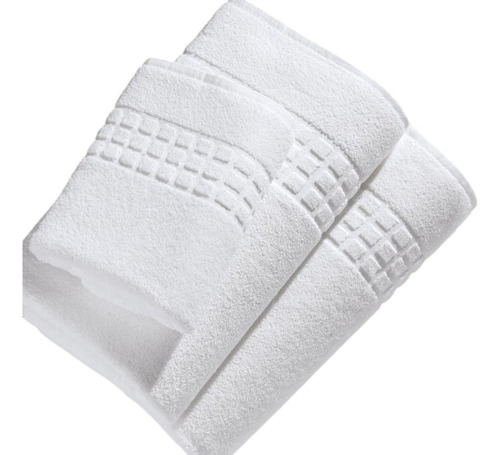 Jogo Toalhas Banho E Rosto Atacado Teka Grossa Resistente Cor Branco Toronto Hotel