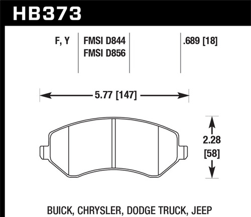 Pastilla De Freno Del Hawk Cherokee + Limited/sport 03-07