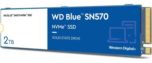 Ssd M.2 Wd Blue Sn570 2tb - 3500mb/s