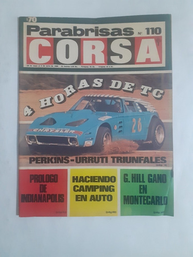 Corsa 110 Perkins Urruti  Triunfales En 4 Horas De Tc 1968