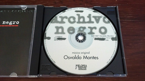 Archivo Negro - Soundtrack ( Osvaldo Montes ) * Cd Mb Estado Estándar (Usado)