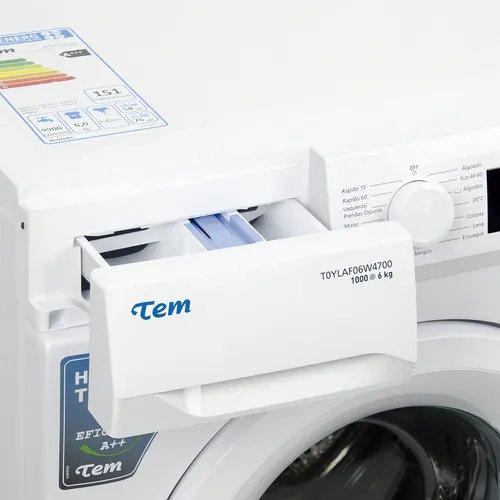 Lavarropas automático Tem hasta 6kg 220V color blanco