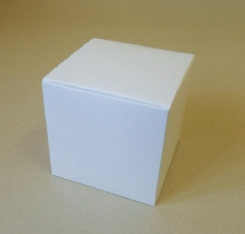50 Cajas Estuches Blancos Indubox E1000 (10x10 X10cm Alto)