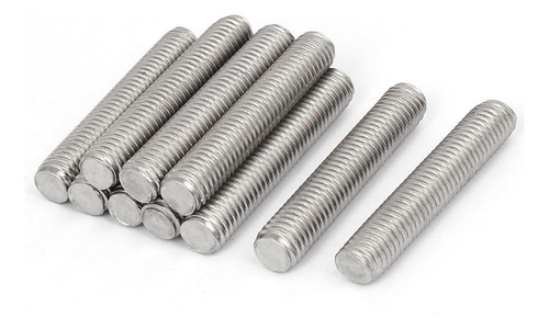 Uxcell M10 X 55 Mm 15 Mm Pitch 304 Cierras De Acero 10 Pcs