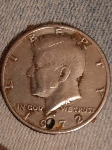 Moneda De E.u.de América 1972, Half Dolar  Níquel Km#202b