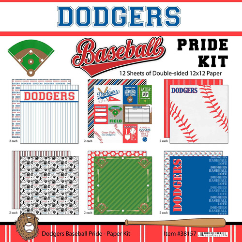 Scrapbook Customs Dodgers Pride Kit Beisbol