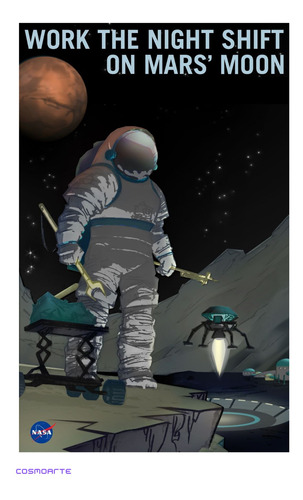 Poster  Coleccionable, Work The Night (explorers, Nasa)