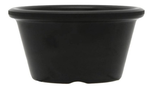 Pack 4 Ramekin Salsera Melamina Color Negro 3 Oz