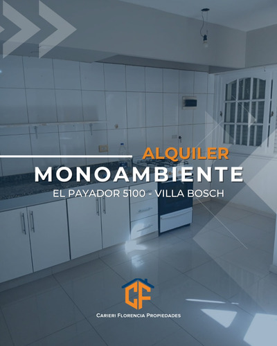 Alquiler Departamento Monoambiente En Villa Bosch