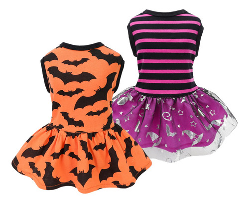 Fitwarm Paquete De 2 Disfraces De Halloween Para Perros Vest