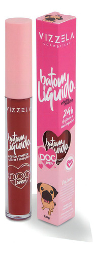 Vizzela Dog Lovers Batom Líquido Pug Matte 3,5g