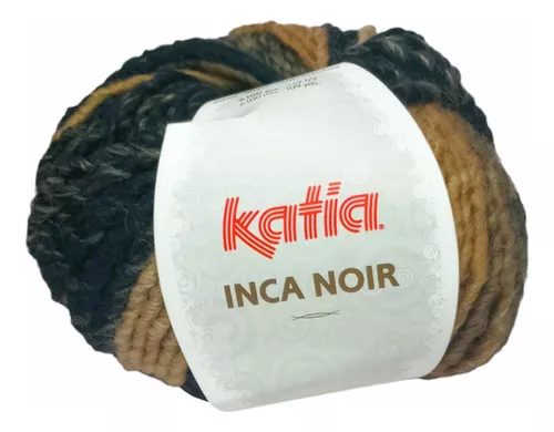 Lanas Maite, Lanas Katia Inca Noir  Lanas gruesas, Color fluor, Tricotar
