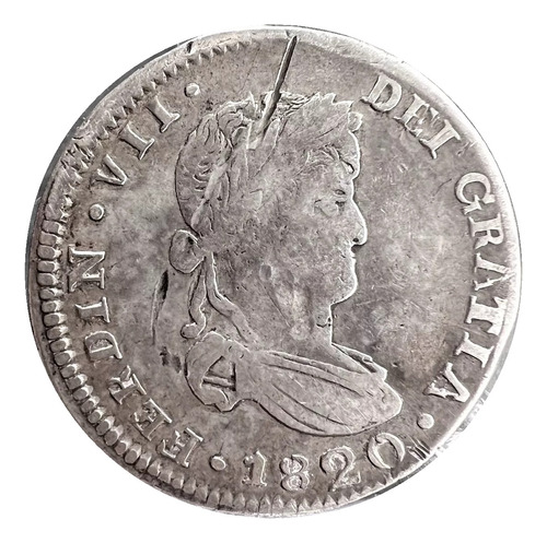 2 Reales Plata Guerra De Independencia 1820 Zacatecas