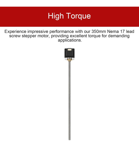 Motor Paso A Paso Nema 17 Integrado 13.78in/350mm T8 Tornill