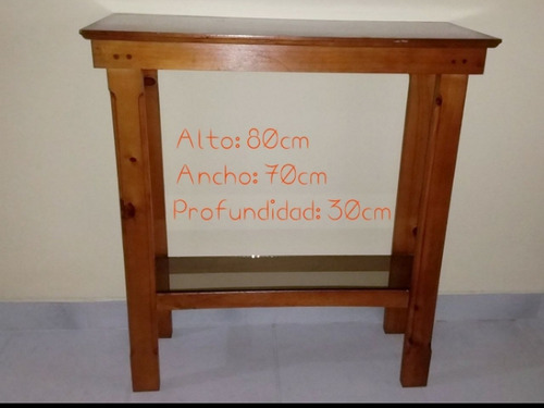 Mesa De Madera Para Recibidor Perfecto Estado 