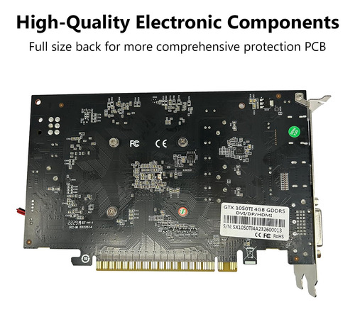 Tarjeta Gráfica Qthree Gtx 1050 Ti, 4gb, 128 Bits, Gddr5, Ta