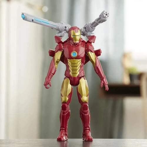 Imagem 5 de 5 de Boneco Homem De Ferro Blast Gear Avengers - Hasbro E7380