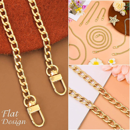 5 Correa De La Cadena De Crossbody Cadena De Oro Para Bolso