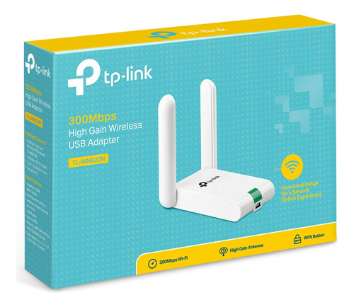 Adaptador Usb Inalámbrico Tp-link Tl-wn822n 300 Mbps