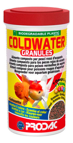 Racao Prodac Coldwater Granules 100g Realça Cor De Kinguios