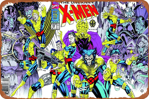 Uncanny X-men - Poster De Estilo Retro, Letrero De Metal, Le