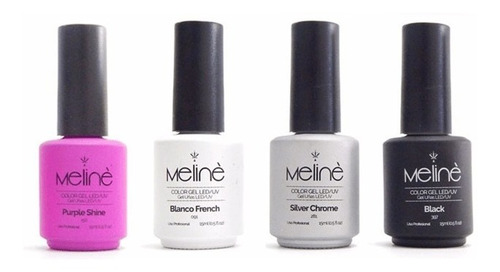 Esmaltes Semipermanentes Meline X 4 Unidades 