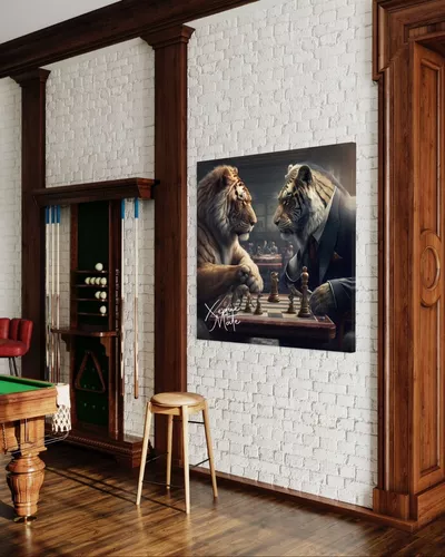 quadro decorativo Xadrez para sala, quartos e escritórios