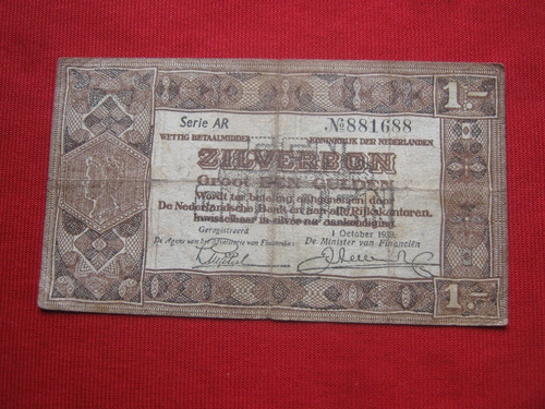 Holanda 1 Gulden 1938 