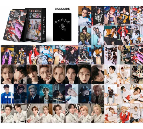 Stray Kids (55 Photocard + Sticker) Kit Pegatina + Lomocard