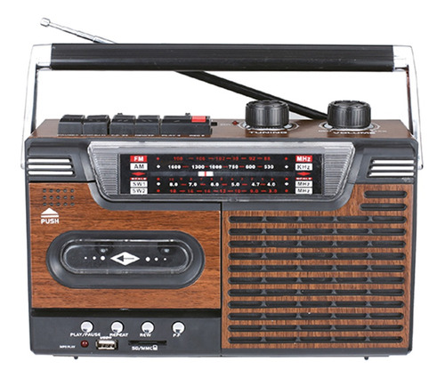 Radio Grabadora Parlante Retro Audiopro Cassette Usb