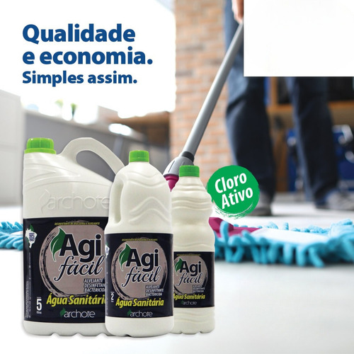 Água Sanitária Agi Fácil Galão Com 5 Litros