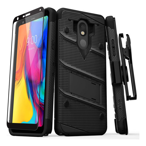 Funda Zizo Para LG Stylo 5 /protector Pantalla /negro