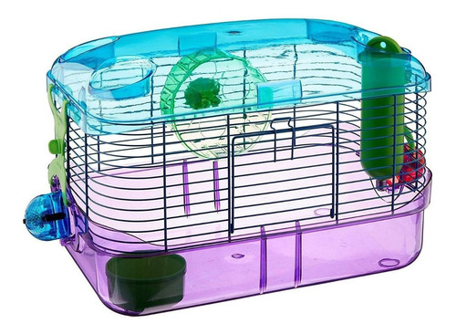 Jaula Hamster Crittertrail Led Iluminada Hamstera Kaytee